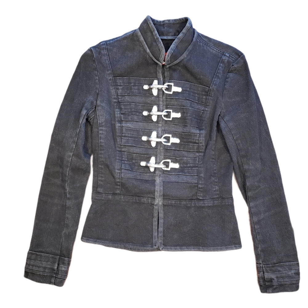 Tripp NYC Jacket, Black With Buckle Closure, S